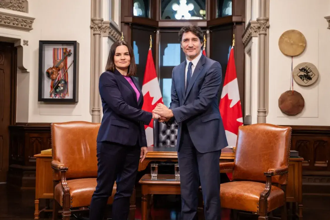 Прэм'ер-міністр Канады Трудо цікавіўся ў Ціханоўскай лёсам палітвязняў