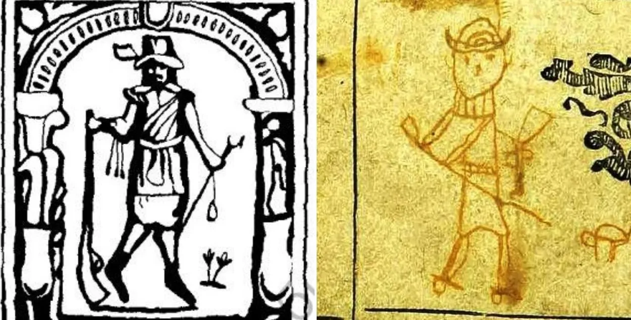 Дзіцячы малюнак у кнізе&nbsp;XVII стагоддзя
